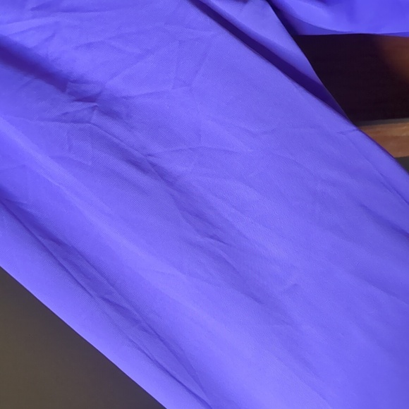 SHADOWLINE* floral embroidered long bell sleeve long nightgown purple sz 2x - Picture 7 of 10